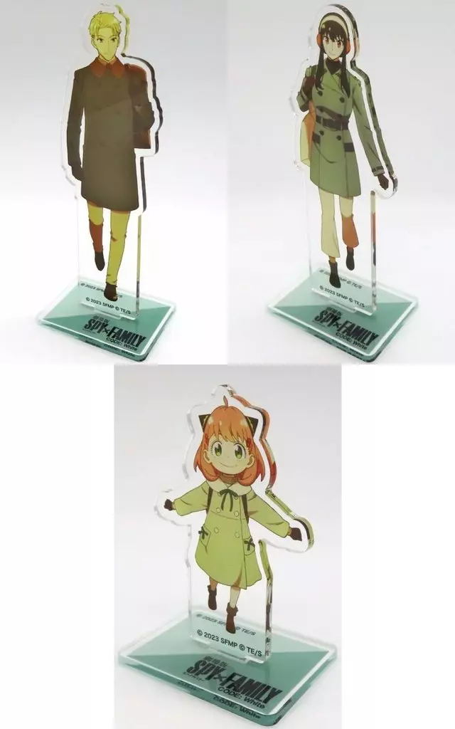 アクリルスタンド・アクリルパネル　フォージャー家 描き下ろしアクリルスタンド3体セット 「Blu-ray＆DVD 劇場版 SPY×FAMILY CODE： White 豪華版」 Amazon.co.jp購入特典