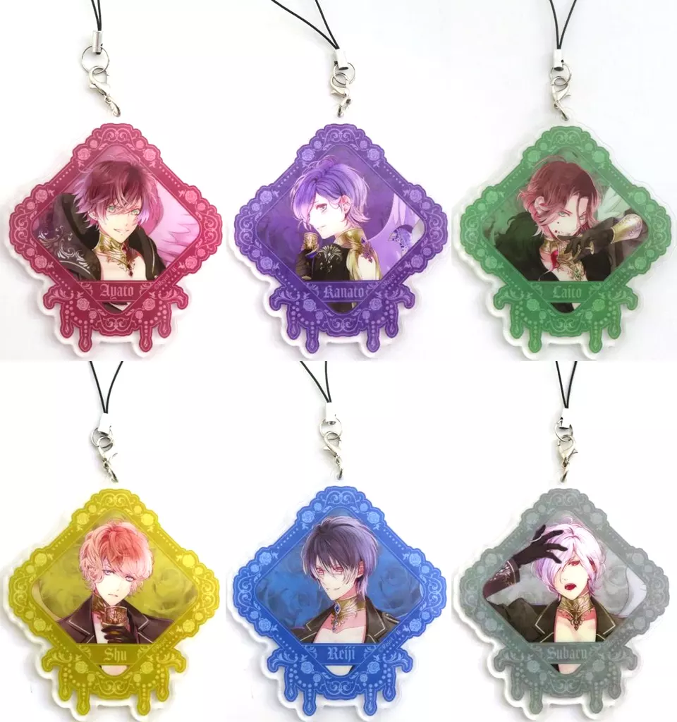 全6種セット アクリル 「DIABOLIK LOVERS FALLEN ANGELS くじ Type A」 C賞