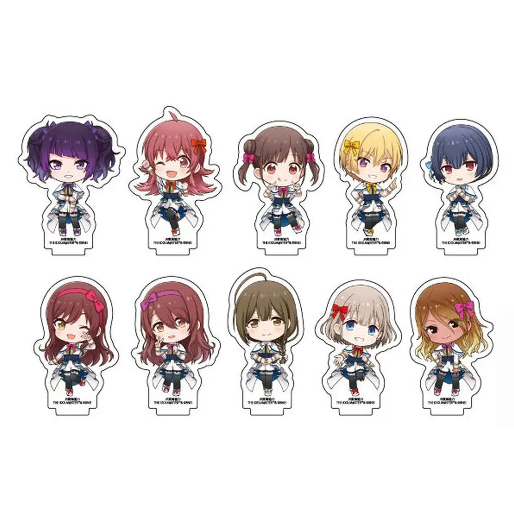 全10種セット 「TR＠VEL MEDLEY!!!!!! with THE IDOLM＠STER Series～あなたの旅をプロデュースしちゃいマス♪～ JR東海×アイドルマスター シャイニーカラーズ アクリルぷちスタンド」