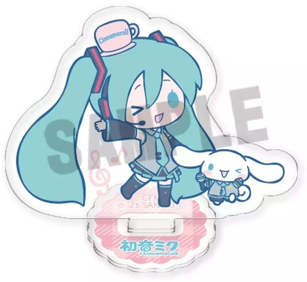 初音ミク＆シナモロール(ウインク) 「初音ミク×シナモロール トレーディングミニアクリルスタンド」_image