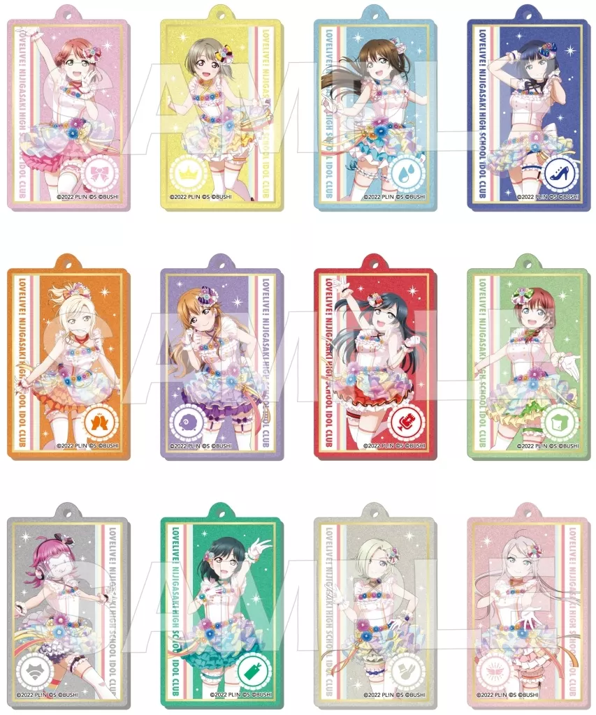 全12種セット 「ラブライブ!虹ヶ咲学園スクールアイドル同好会 メタリックアクリルキーホルダー A」