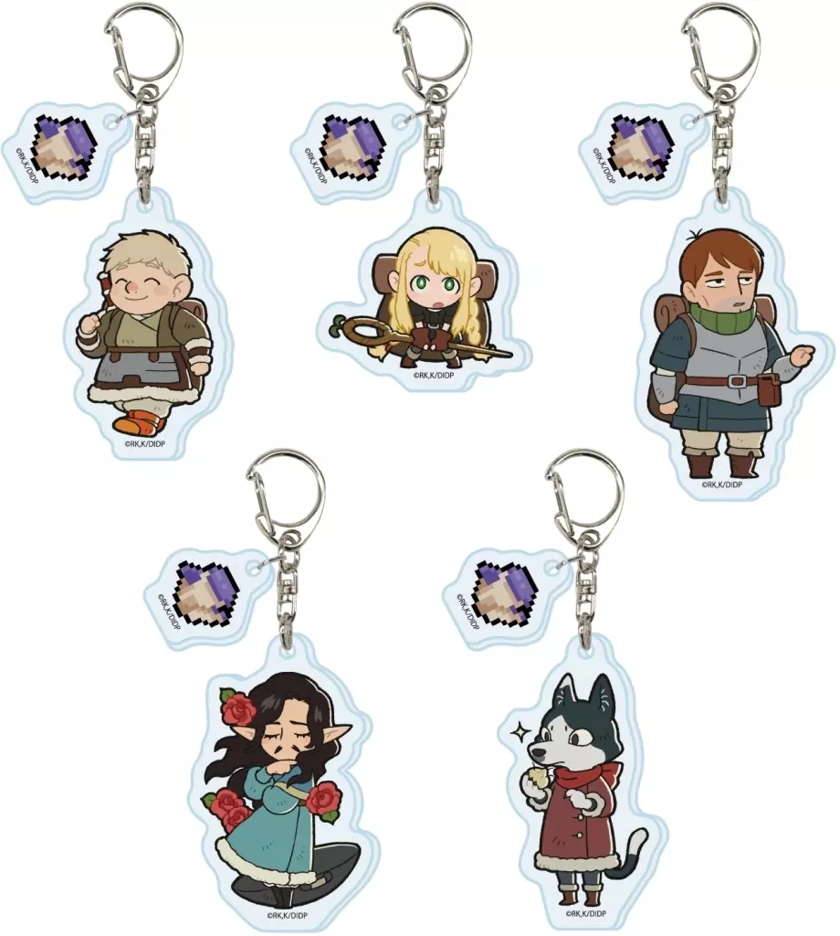 全5種セット 「パーツ付きアクリル ダンジョン飯 01.公式イラスト」