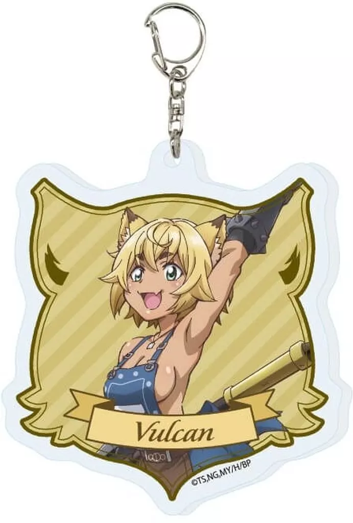 ヴァルカン 「アクリル Sランクモンスターのベヒーモスだけど、猫と間違われてエルフ娘の騎士(ペット)として暮らしてます 01.公式イラスト」