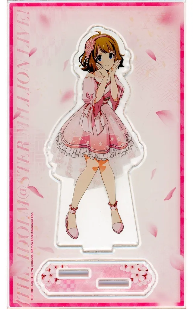 周防桃子 アクリルスタンド 「アイドルマスター ミリオンライブ!×カラオケの鉄人～SAKURA PARTY～」
