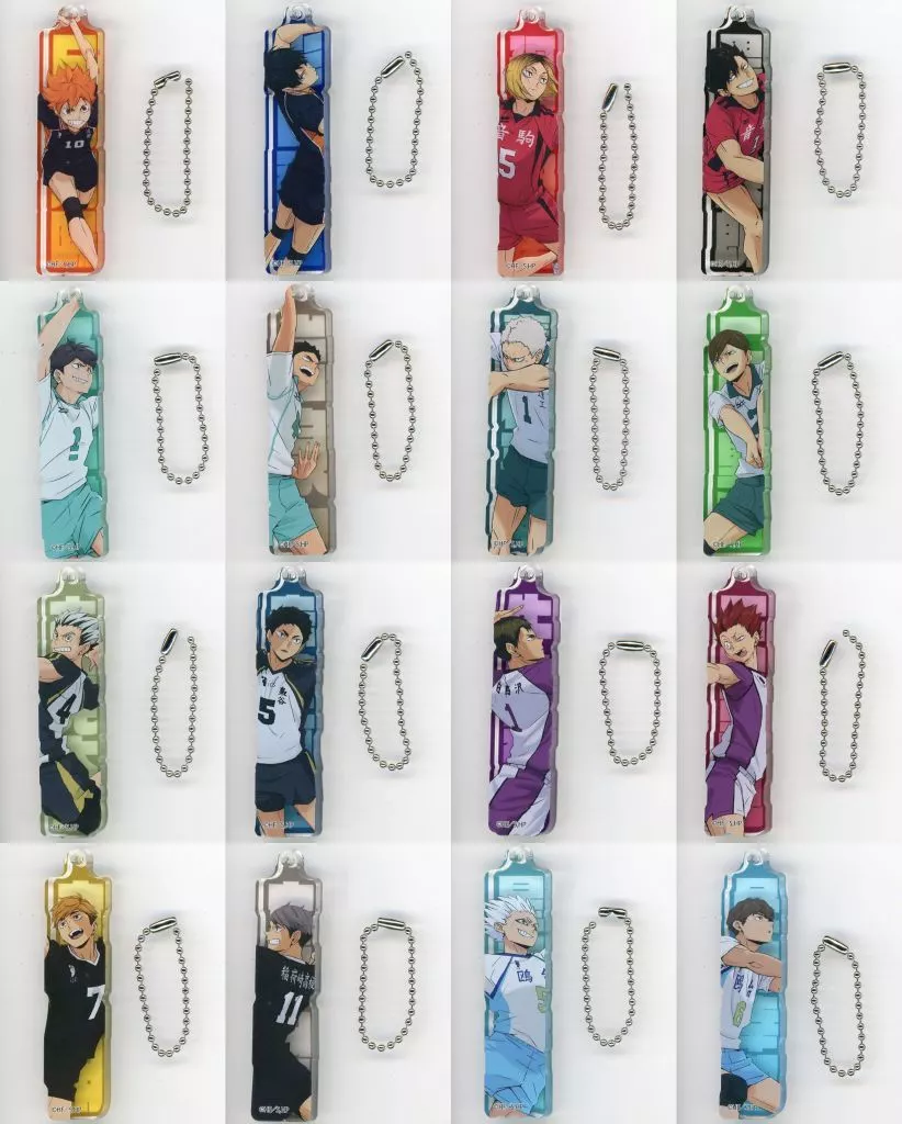 全16種セット 「ハイキュー!! トレーディング アクリルネームブロック」 セブンネット限定