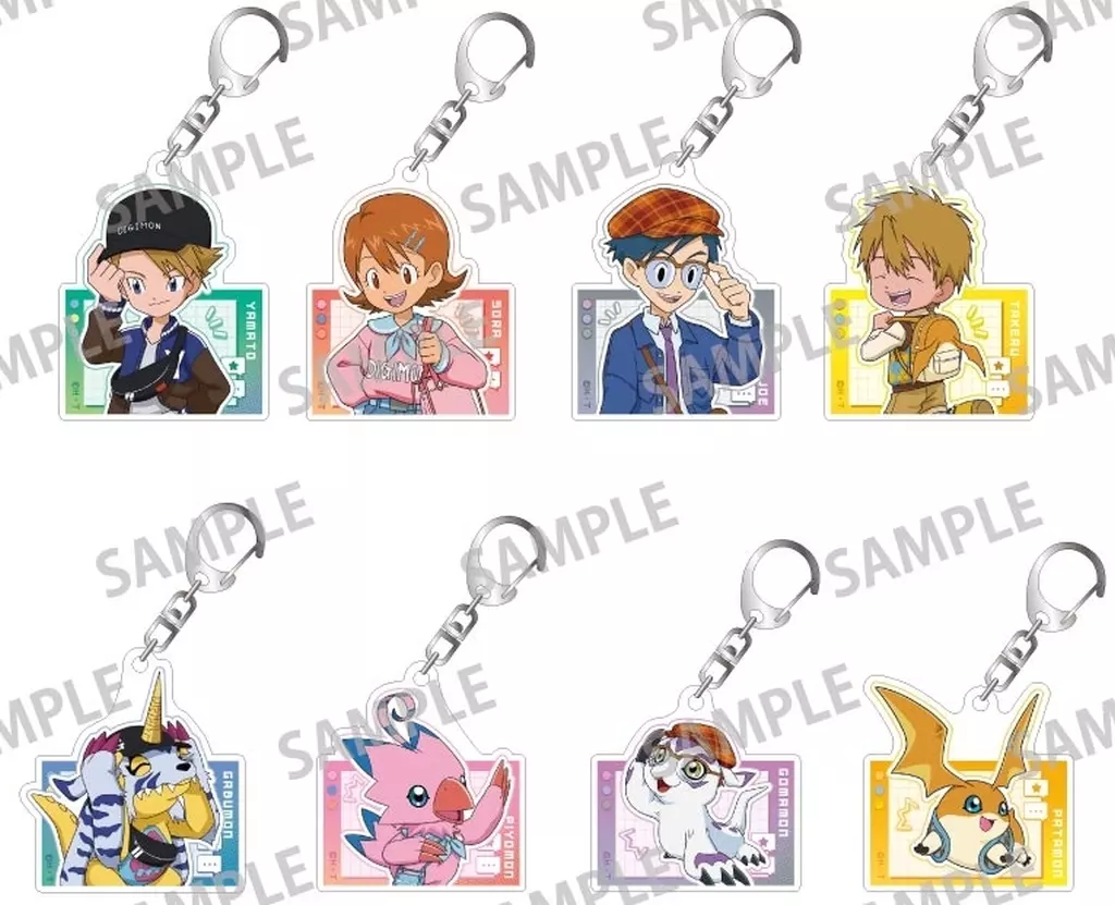 全8種セット 「デジモンアドベンチャー トレーディングアクリルvol.2 リンクコーデ」