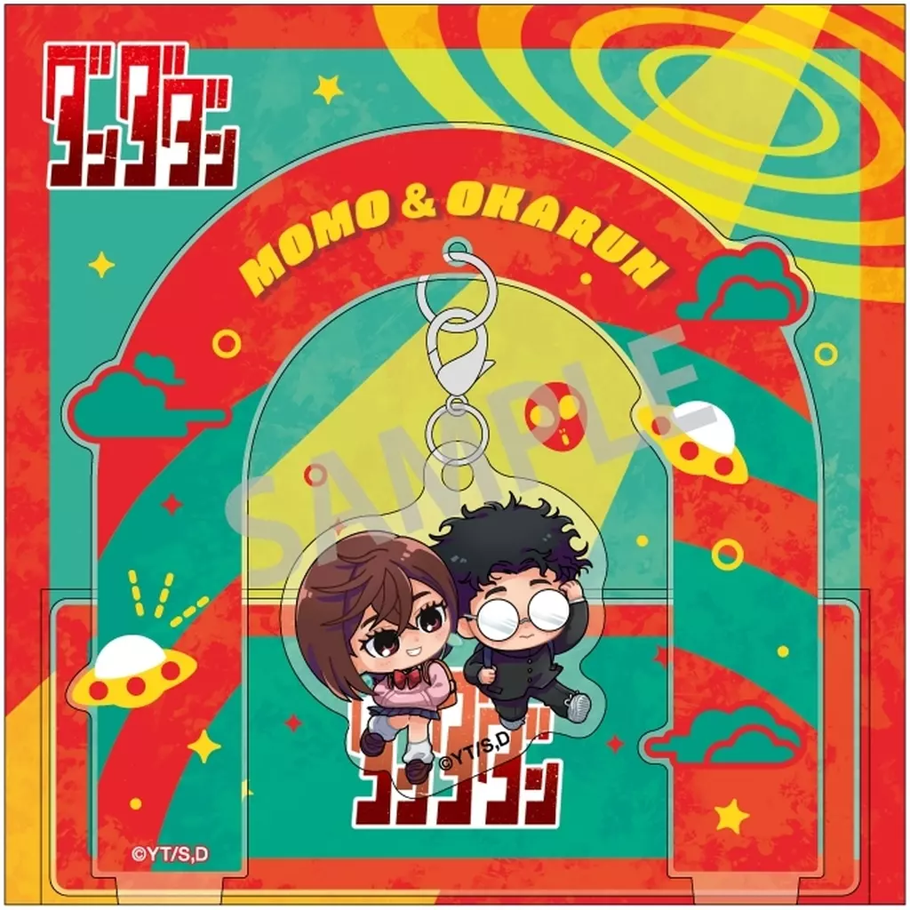 綾瀬桃(モモ)＆高倉健(オカルン) おっこち ぶら下がりアクリルスタンド 「ダンダダン」