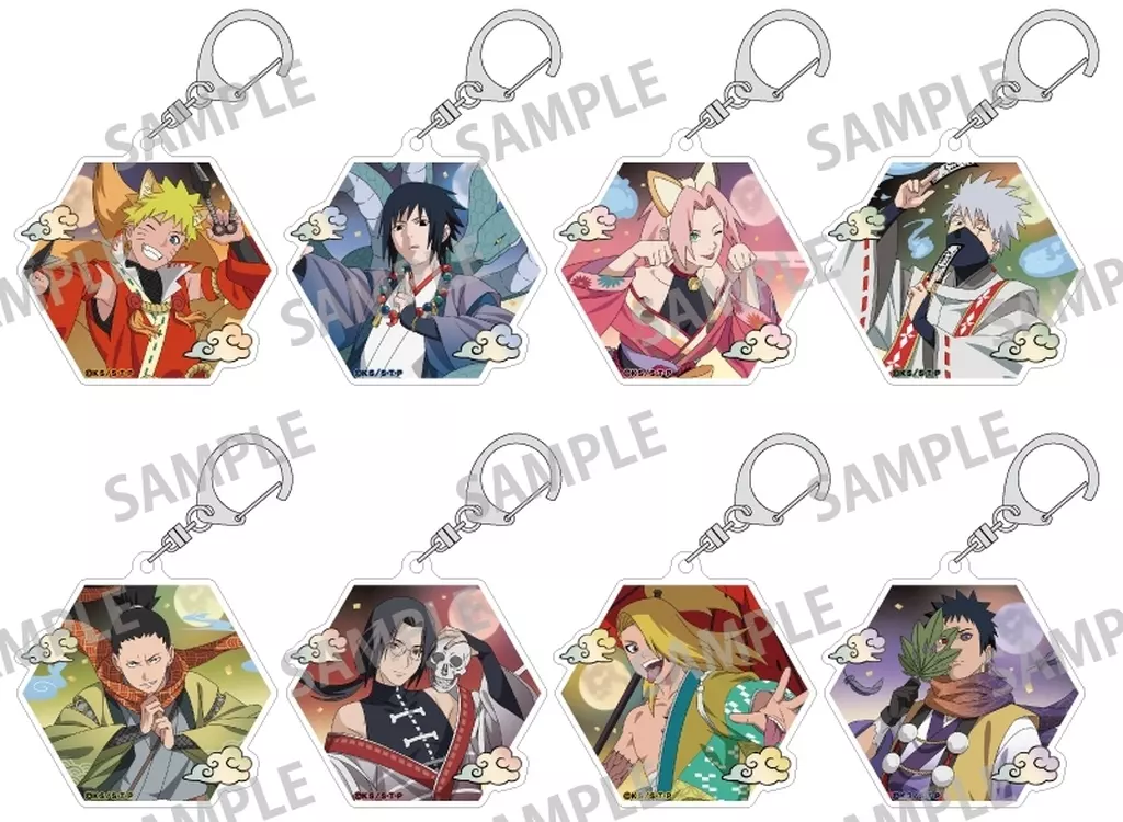 全8種セット 「NARUTO-ナルト- 疾風伝 トレーディングアクリル 妖怪アレンジ衣装」