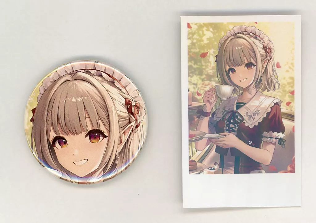にじさんじ エル 缶バッジ 駿河屋 -<中古>える 缶バッジ＆チェキ風カード 「バーチャルYouTuber