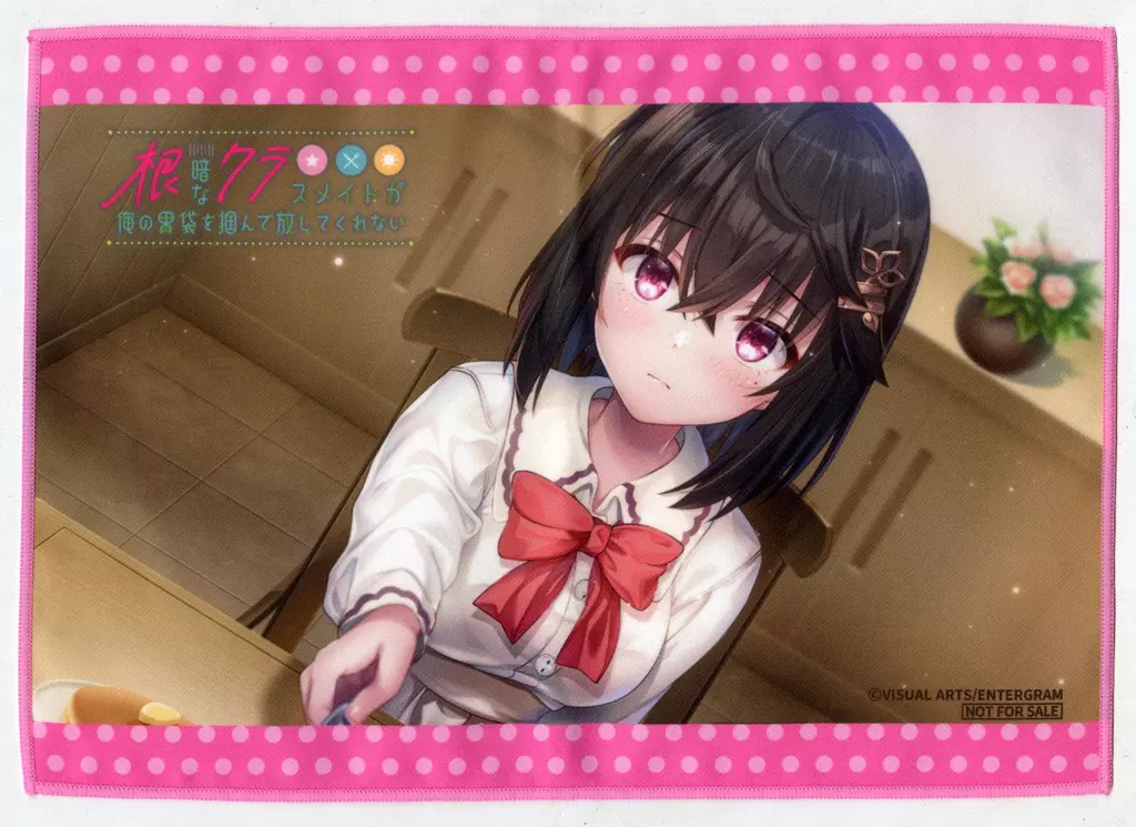 暗野木陰 オリジナルA4マイクロファイバータオル 「PC/Switchソフト 根暗なクラスメイトが俺の胃袋を掴んで放してくれない」 ゲーマーズ購入特典