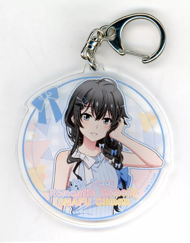 雪ノ下雪乃(丸型) 「やはり俺の青春ラブコメはまちがっている。完 フェア in ゲーマーズ アクリル 01.ニットver.(描き下ろしイラスト)」