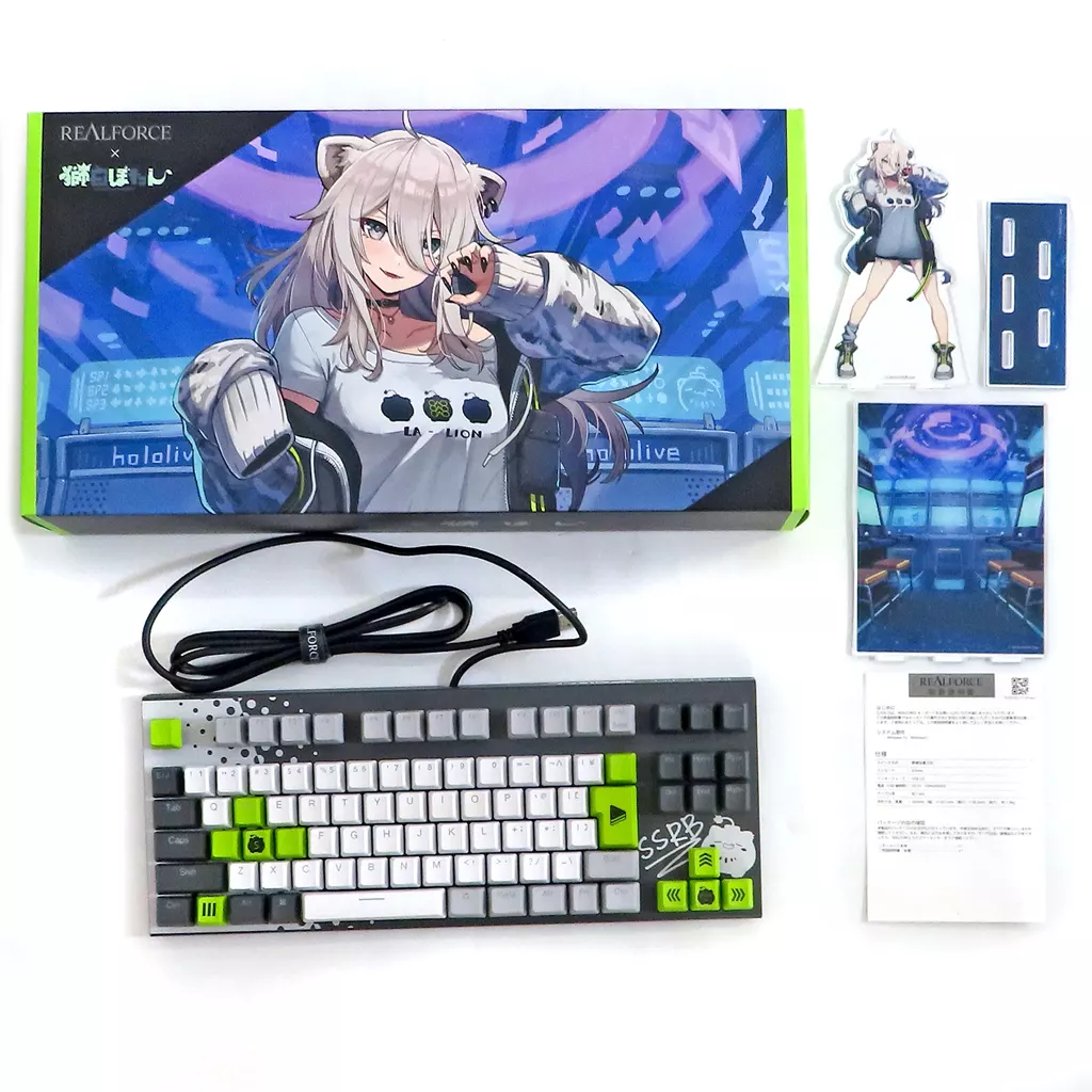 獅白ぼたん モデル GX1 Keyboard X1UCS1(日本語配列) 「バーチャルYouTuber ホロライブ×REALFORCE」
