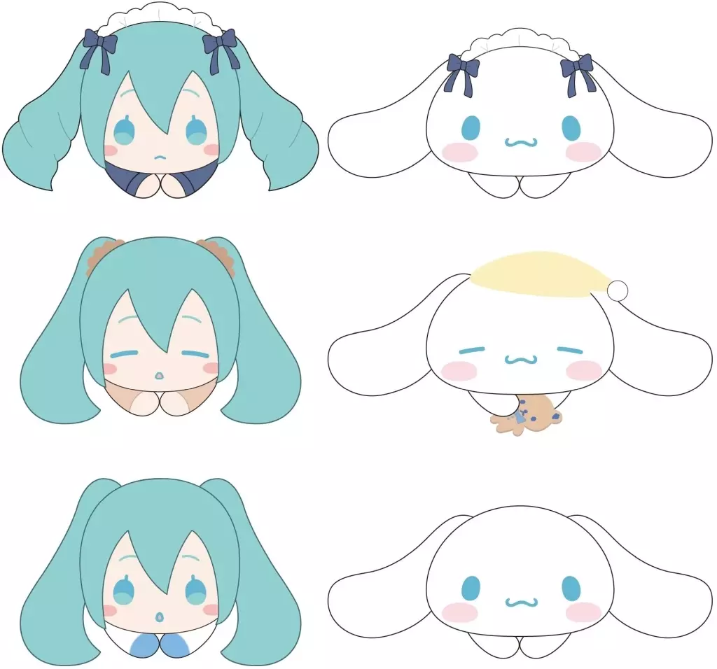 全6種セット 「VOCALOID 初音ミク×シナモロール はぐキャラコレクション3」