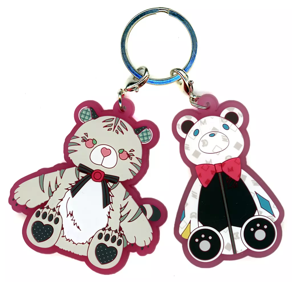 Idios キャラファイングラフ ラバーキーホルダー 石神のぞみ 倉持めると 駿河屋 -<中古>石神のぞみ＆倉持めると 2連ラバーキーホルダー