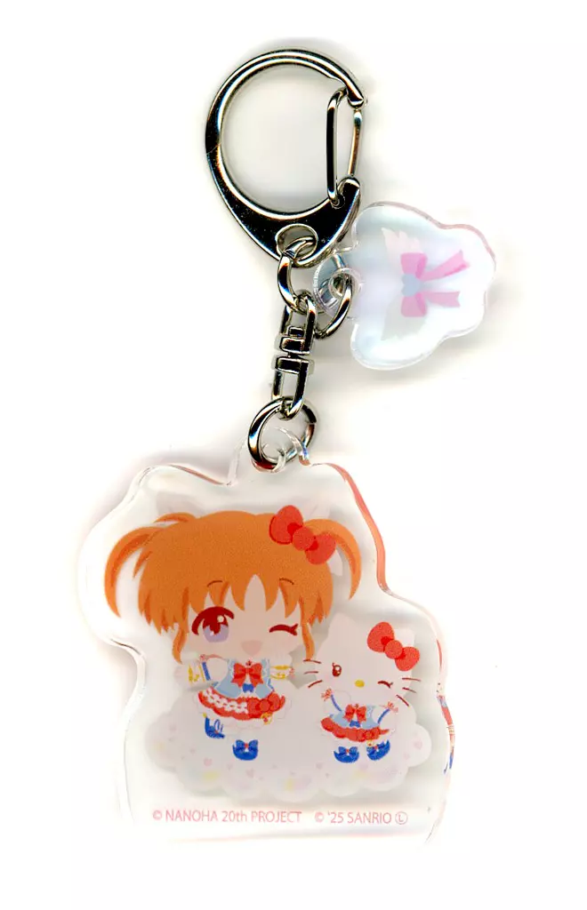 高町なのは×ハローキティ 「魔法少女リリカルなのはシリーズ×サンリオキャラクターズ POP UP STORE パーツ付きアクリル 01.ミニキャライラスト」