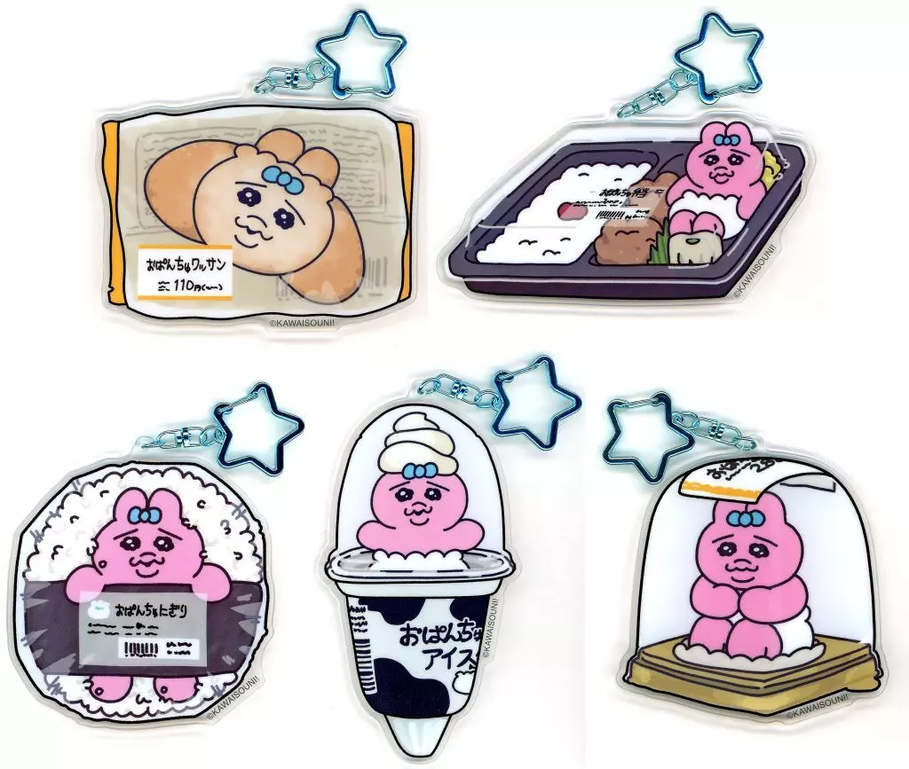 全5種セット BIGアクリル 「おぱんちゅうさぎ エンタメくじ」 BIGアクリル賞