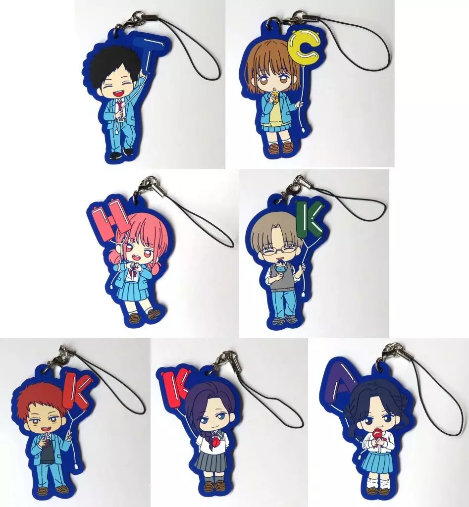 全7種セット ラバー 「くじラック アオのハコ #もし制服交換してみたら」 M賞