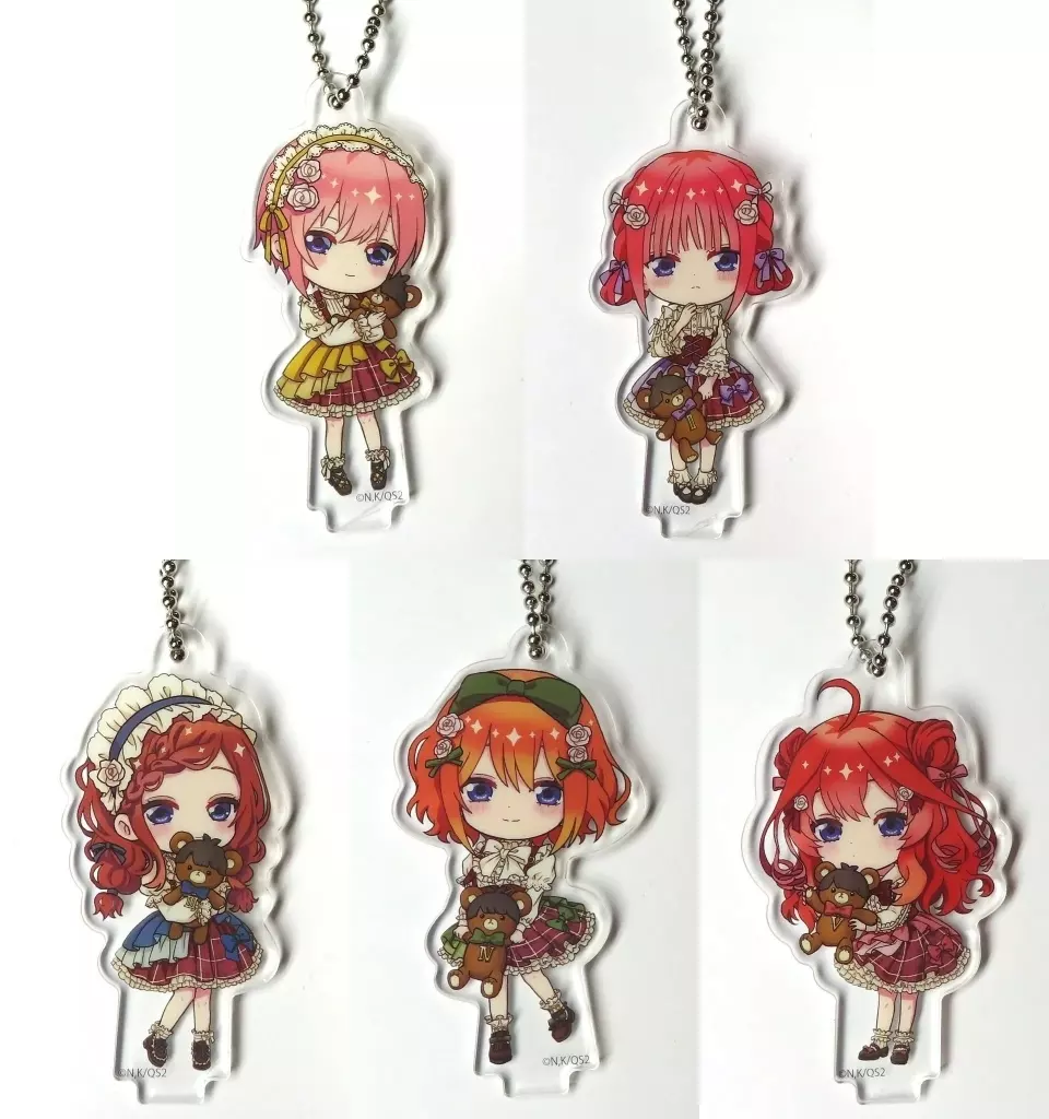 全5種セット デフォルメクリア 「ひこくじ 五等分の花嫁* ～どっちの私が好き?～」 I賞