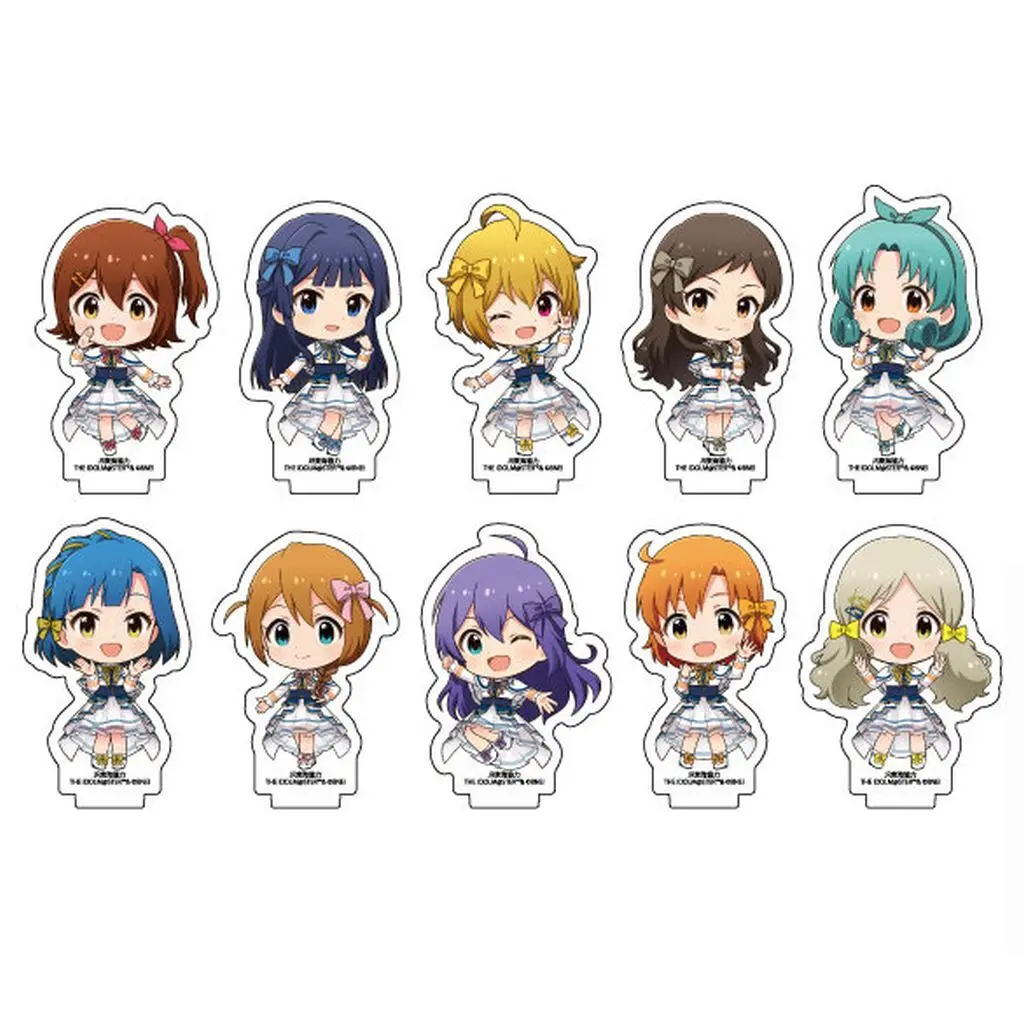 全10種セット 「TR＠VEL MEDLEY!!!!!! with THE IDOLM＠STER Series～あなたの旅をプロデュースしちゃいマス♪～ JR東海×アイドルマスター ミリオンライブ! アクリルぷちスタンド」