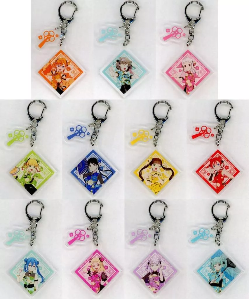 全11種セット 「ラブライブ!スーパースター!!×横浜中華街 POP UP SHOP in ChinaTown80 Hall パーツ付きアクリル 描き下ろしイラスト」