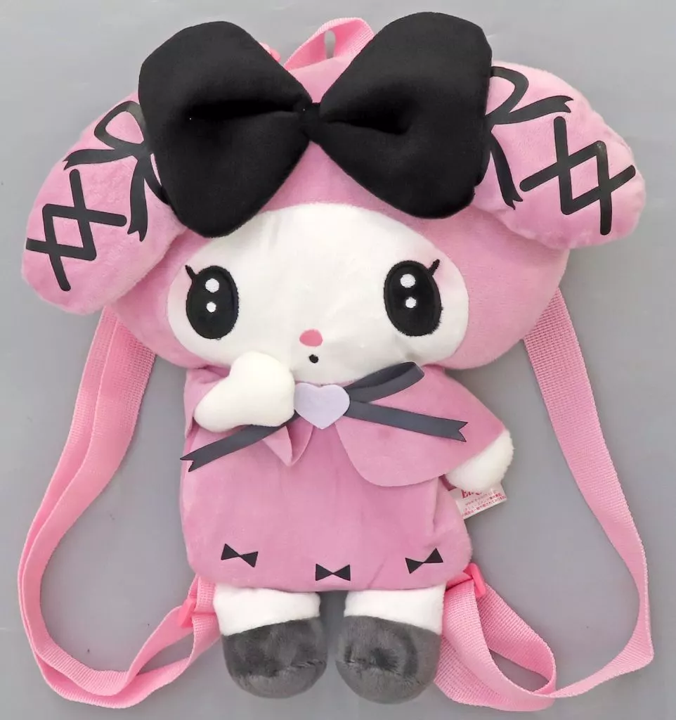 バッグ　マイメロディ 真夜中のメロクロぬいぐるみリュック4 「マイメロディ・クロミ」