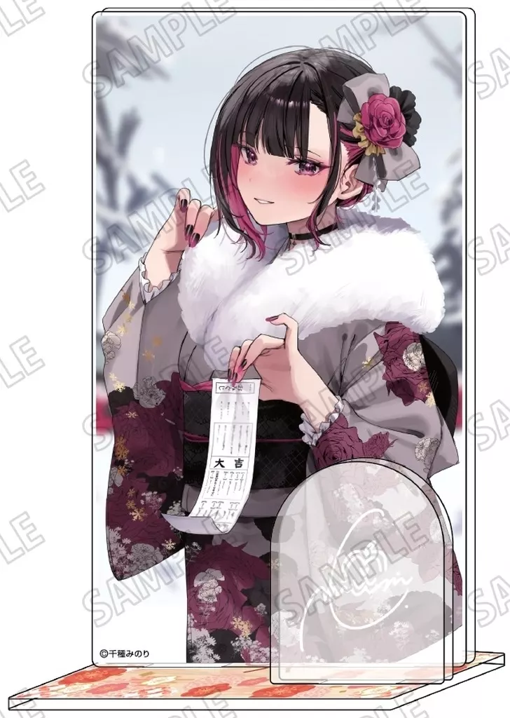 4.白雪恋 アクリルアートスタンド【振袖ver.】 「千種みのり 志乃と恋」_image