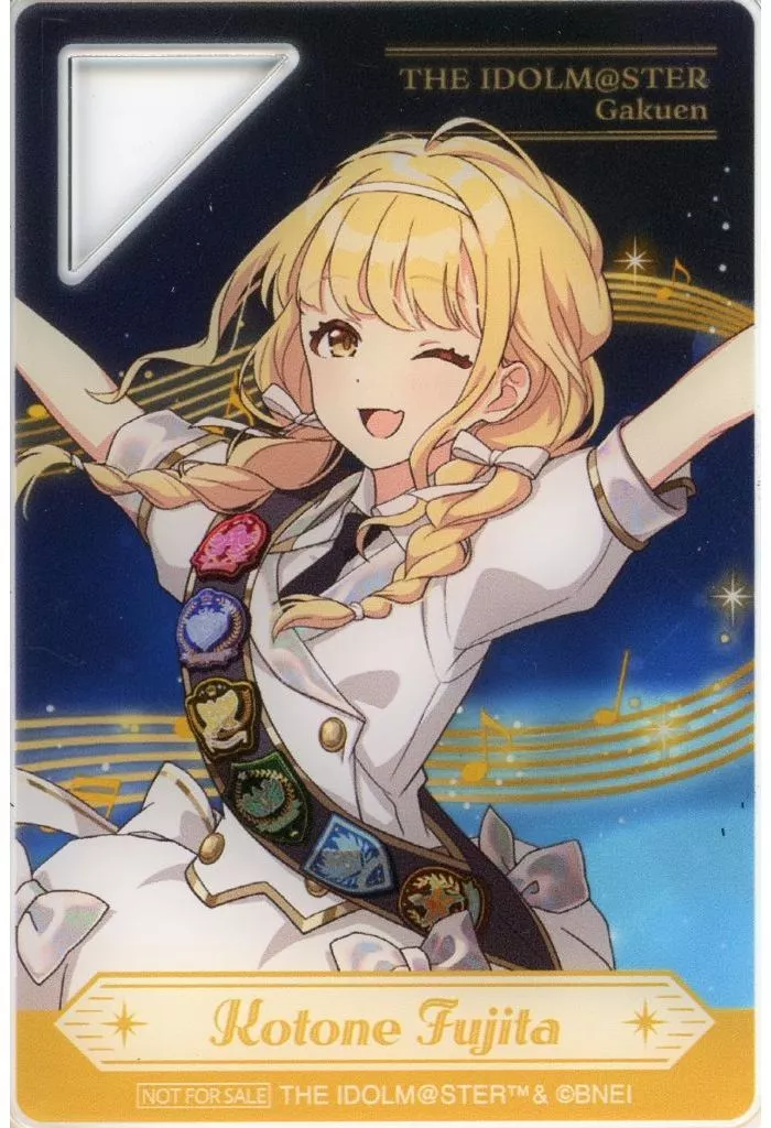 藤田ことね ミニアクリルプレート 「アイドルマスターシリーズ アンサンブルスパークルキャンペーン」 ナムコ限定クレーンゲームプレイ特典