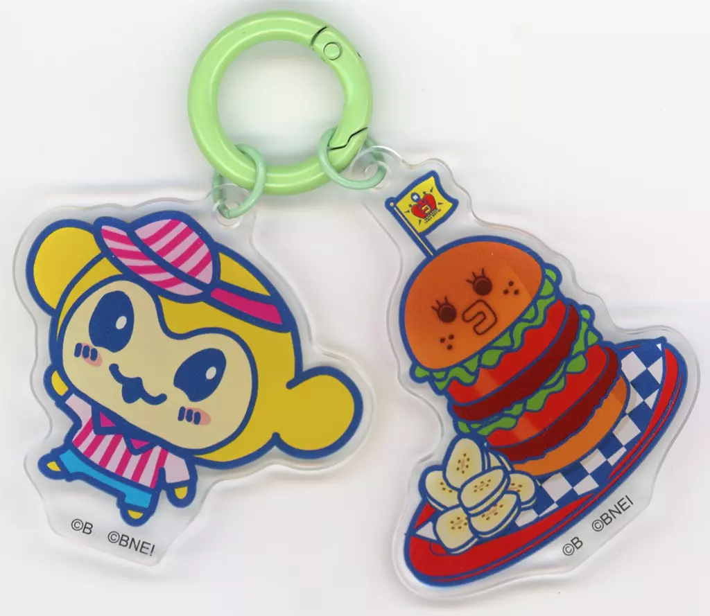 たまごっちのプチプチおみせっち　2連アクリルキーホルダー5種類セット 駿河屋 -<中古>ききっち 2連アクリルキーホルダー 「CAPCOM CAFE