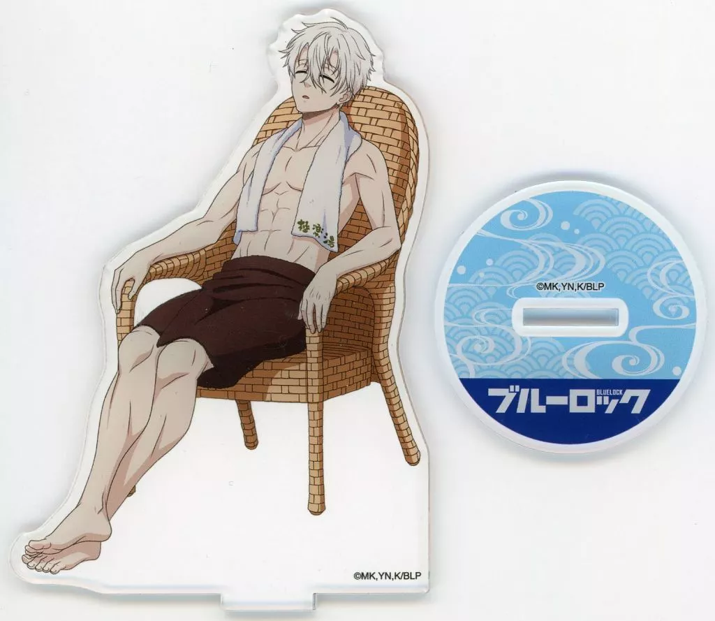 アクリルスタンド・アクリルパネル　凪誠士郎 アクリルフィギュアスタンド お風呂ver. 「ブルーロック×極楽湯・RAKU SPA エゴイストたちのふろロック 外気浴ver.」