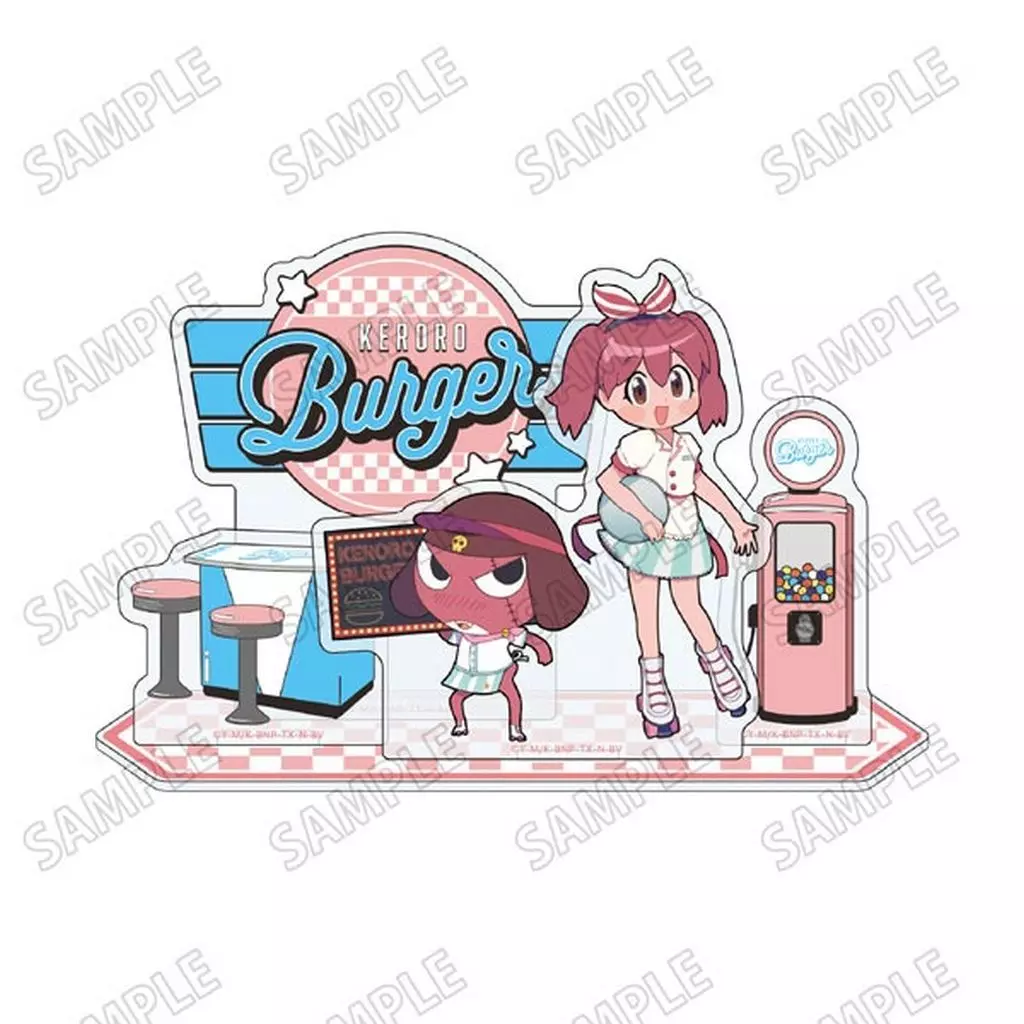 2.ギロロ&日向夏美 ミニアクリルジオラマ ケロロバーガーver. 「ケロロ軍曹」