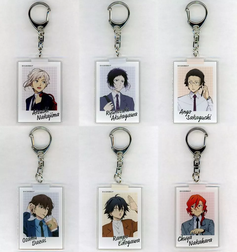 全6種セット 「文豪ストレイドッグス “出張”POP UP SHOP 東京駅一番街 B1F いちばんプラザ＆オンラインブラザ トレーディングアクリル」