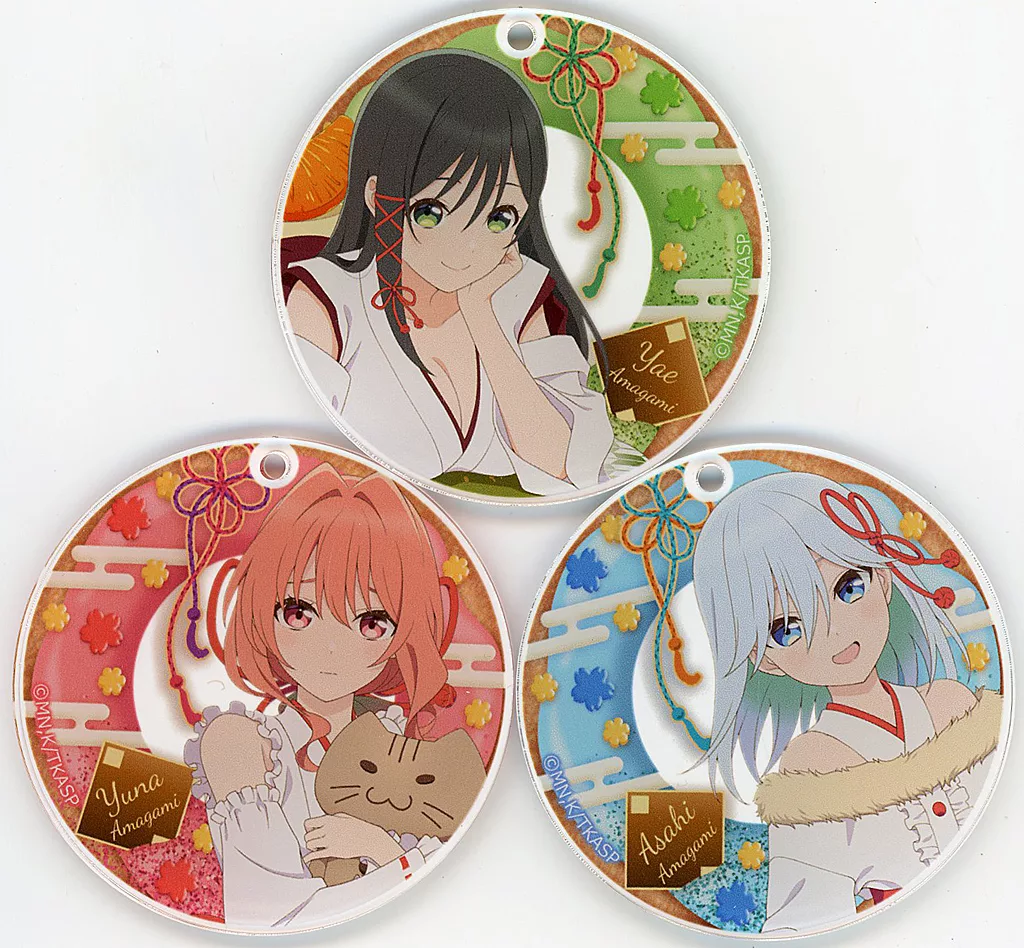 全3種セット 「甘神さんちの縁結び ～巫女姫の恋菓子譚～ トレーディングアクリル(Anisugarフルーツドーナツ ＜巫女姫の恋菓子譚＞)」