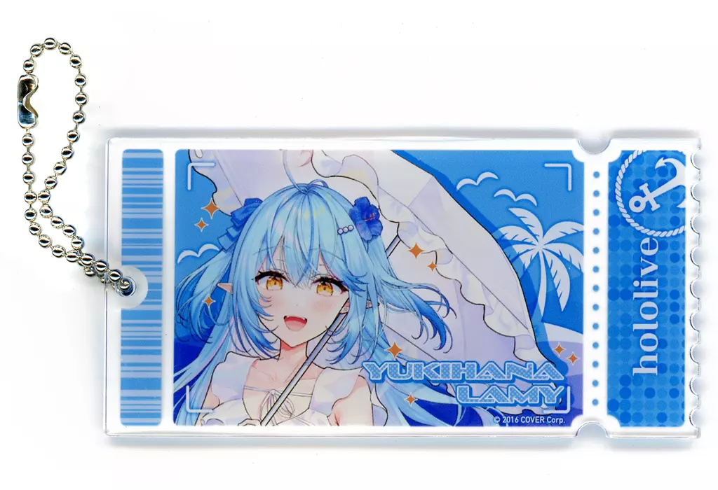 雪花ラミィ チケット風アクリル 「DMMスクラッチ! DMM TV×バーチャルYouTuber ホロライブ 新感覚ドキュメントバラエティ ホロなゾンビ! スクラッチ」 D-5賞