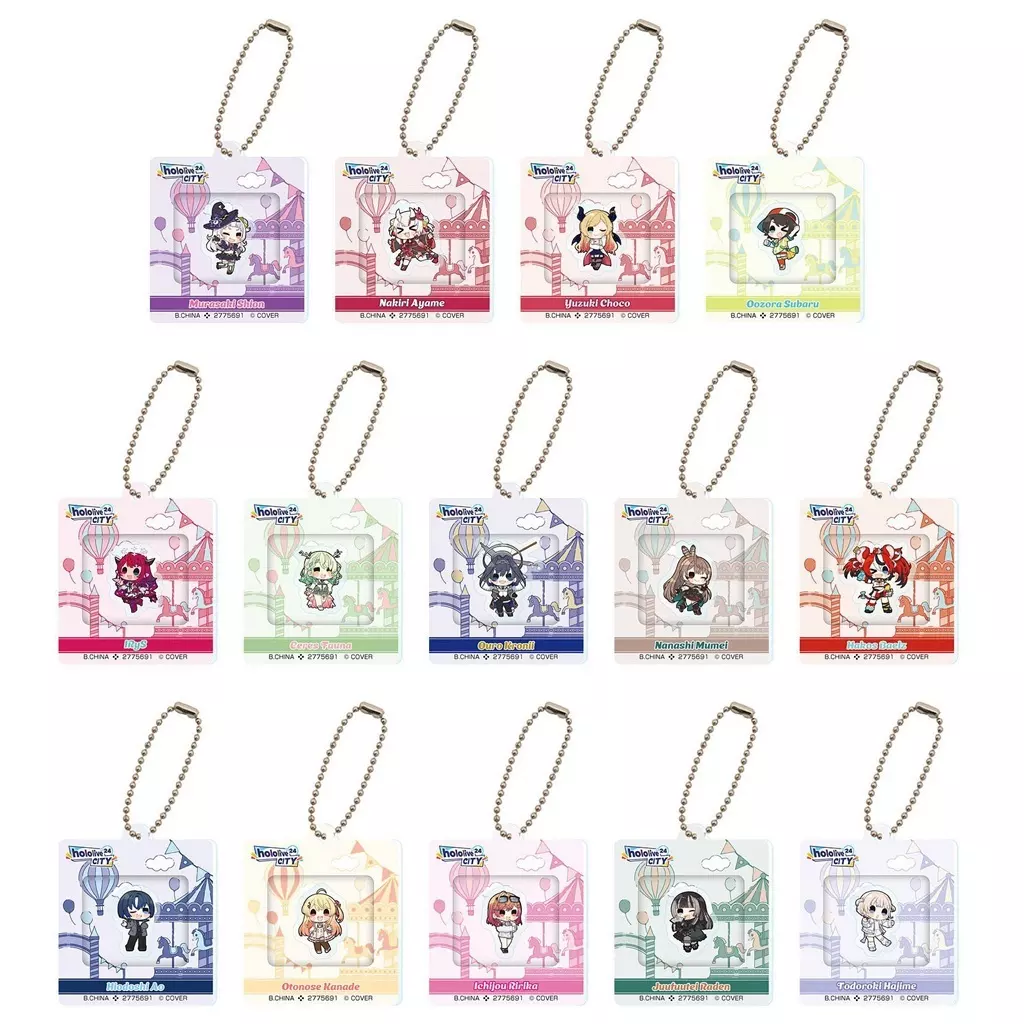 全14種セット 「hololive CITY’24 アクリルウィンドウチャーム04」