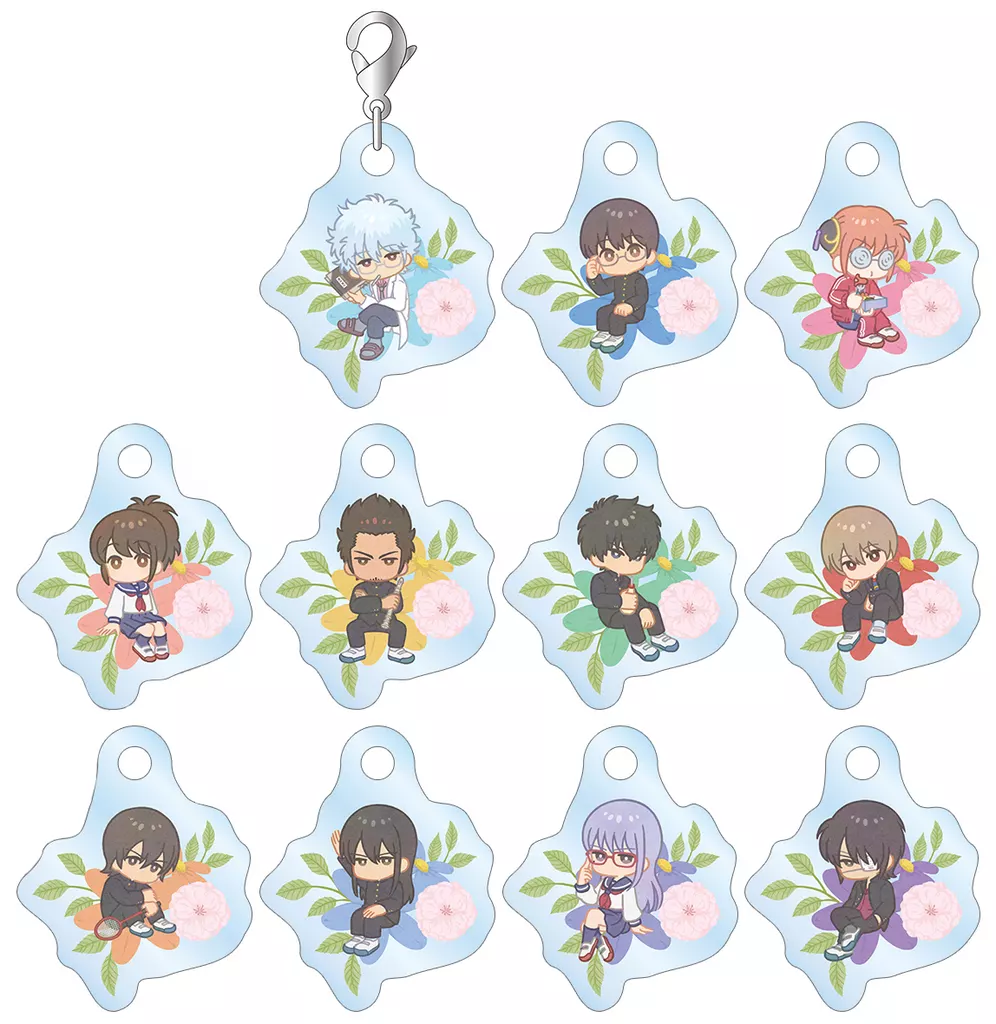 全11種セット 「3年Z組銀八先生 トレーディング Botania ミニアクリルチャーム」