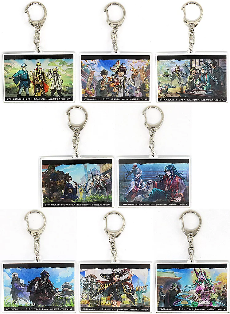 全8種セット 「Fate/Samurai Remnant エンディンググラフィック ランダムアクリル」
