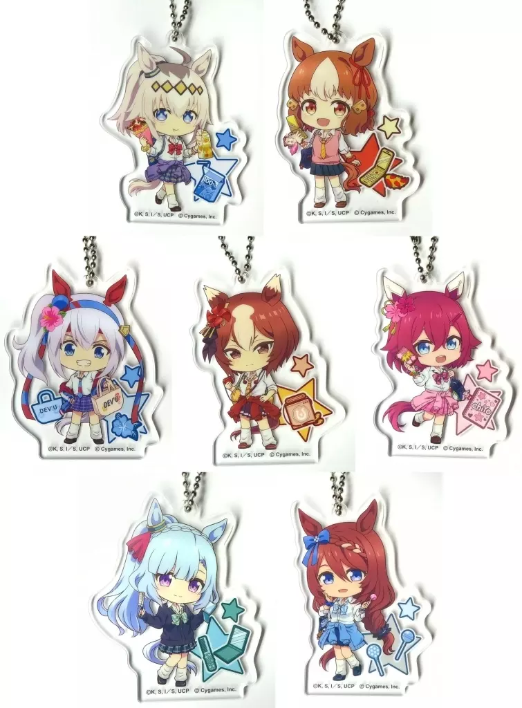 全7種セット アクリル 「アニメ ウマ娘 シンデレラグレイ エンタメくじ」 アクリル賞
