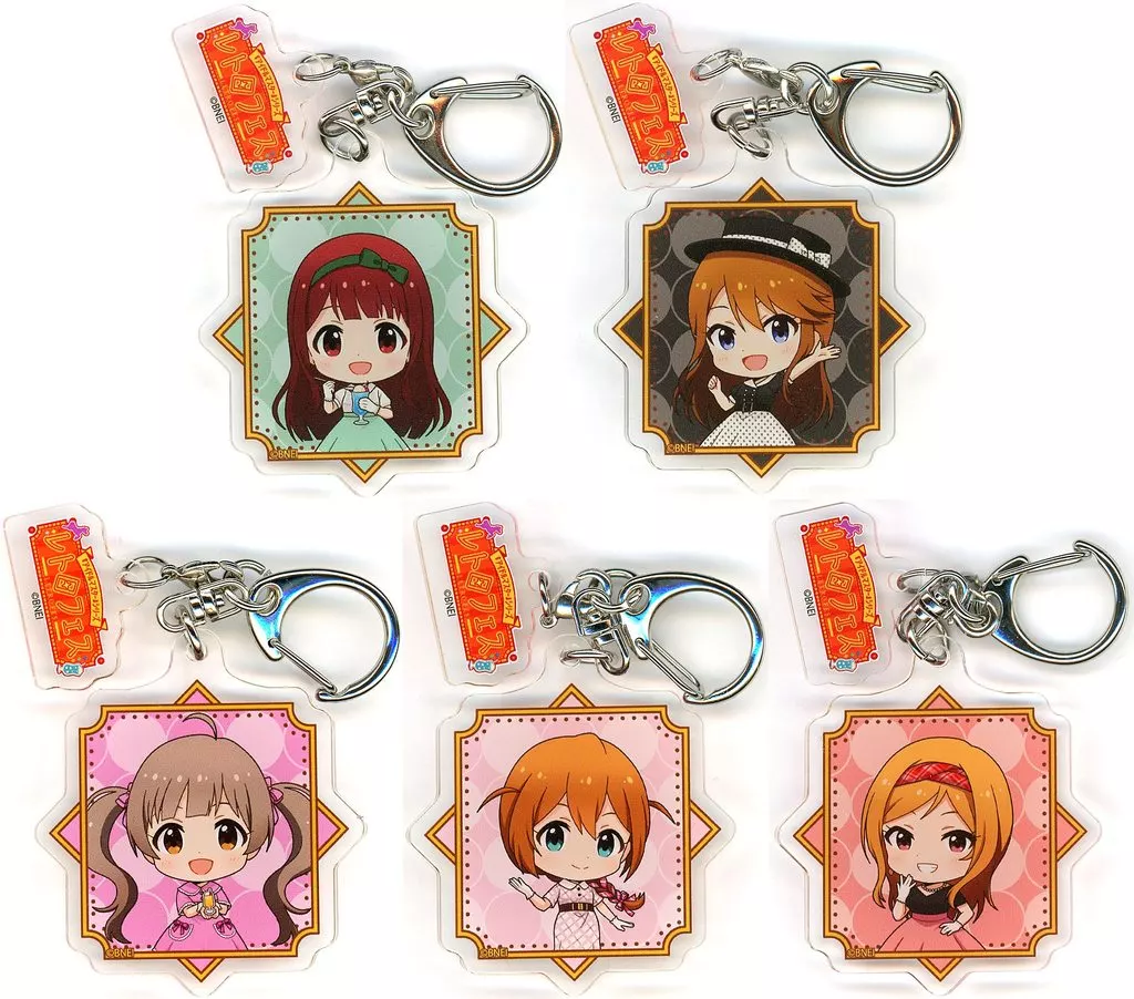 全5種セット 「アイドルマスターシリーズ×西武園ゆうえんち レトロフェス パーツ付きアクリル ミニキャライラスト BOX ミリオンライブ!」