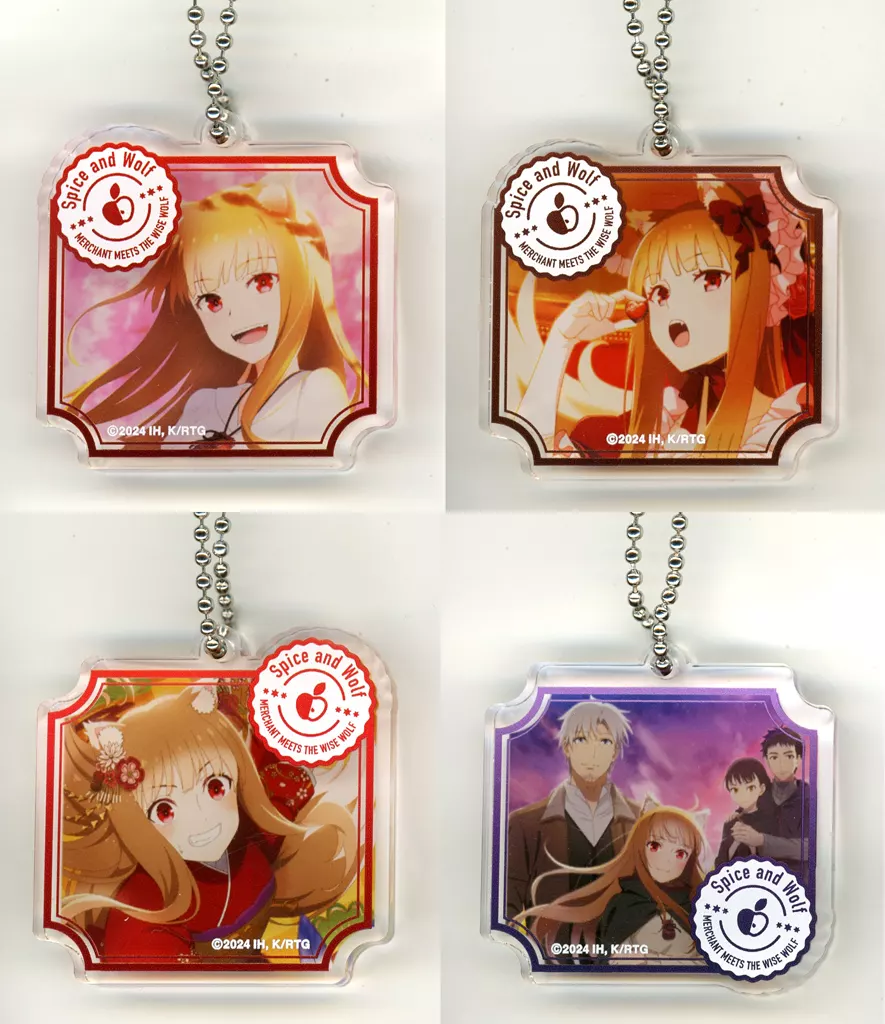 全4種セット 「狼と香辛料 MERCHANT MEETS THE WISE WOLF 8mm厚ダイカットアクリル」
