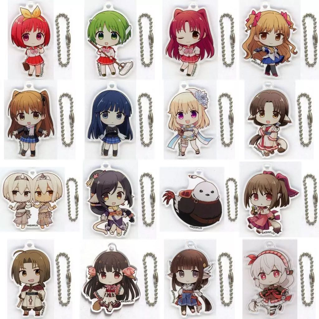 全16種セット 「AQUAPLUS トレーディング ミニアクリルキーホルダー」 駿河屋 -<中古>全16種セット 「AQUAPLUS トレーディング ミニアクリル