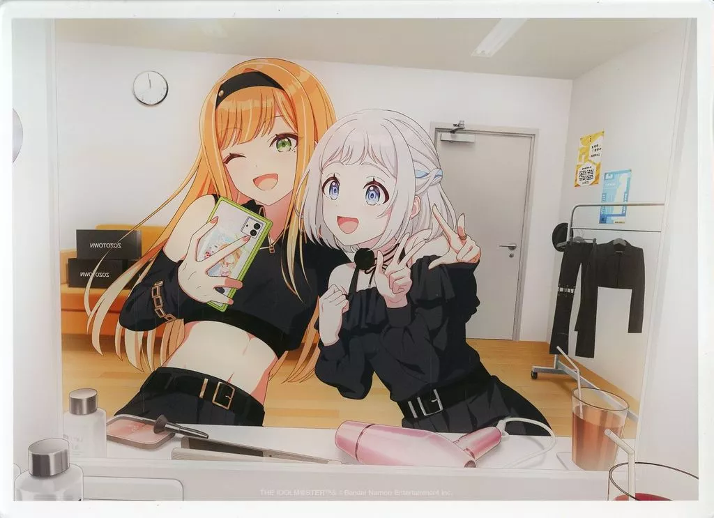 紫雲清夏＆葛城リーリヤ B5アクリルパネル 「学園アイドルマスター BLACK COLLECTION by ZOZOTOWN」
