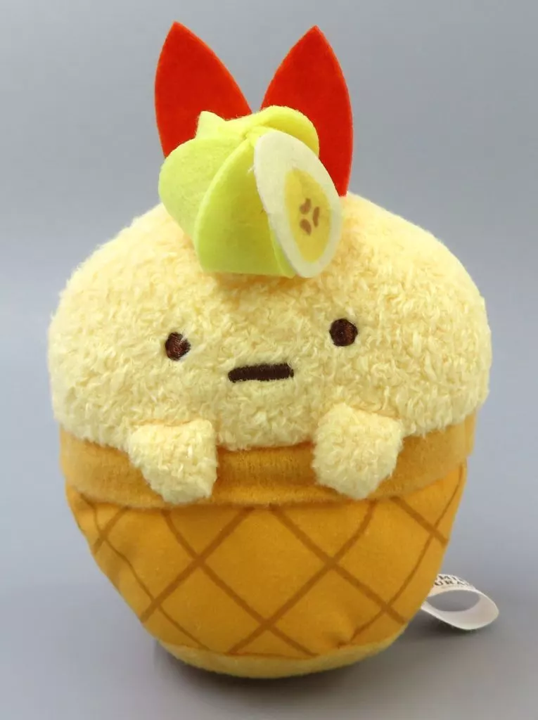 えびふらいのしっぽ ボールチェーン付きソフトクリームになりきりぬいぐるみ 「すみっコぐらし」