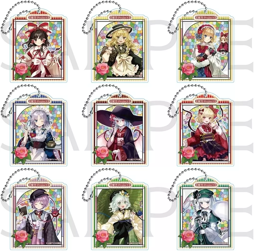 全9種セット 「東方Project トレーディングアクリル ハイカラさんver.」