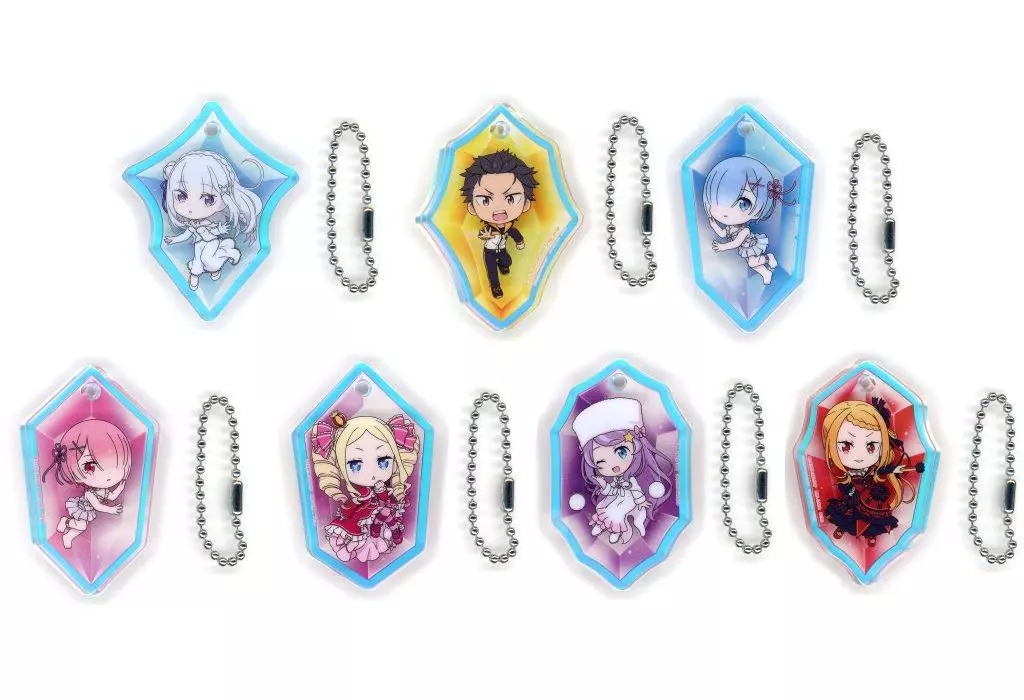 全7種セット アクリッツチャーム 「一番くじ Re：ゼロから始める異世界生活 -I will remember this day.-」 G賞
