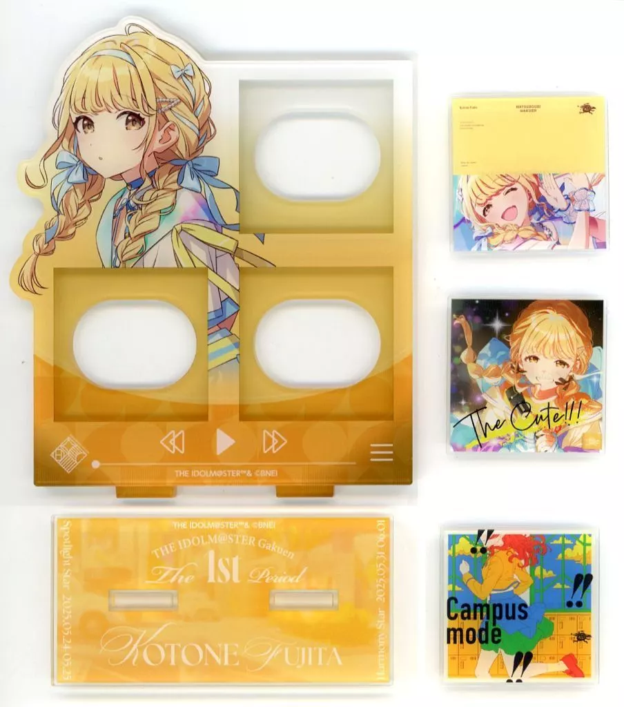 藤田ことね 開催記念 公式マイプレイリストアクリルスタンド 「学園アイドルマスター The 1st Period」（アクリルカード1枚欠品）