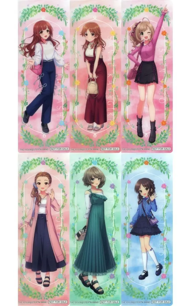 集合 クリアしおり(6枚) 「アイドルマスター シンデレラガールズ×レジャフェス」 クイズラリー クリア特典