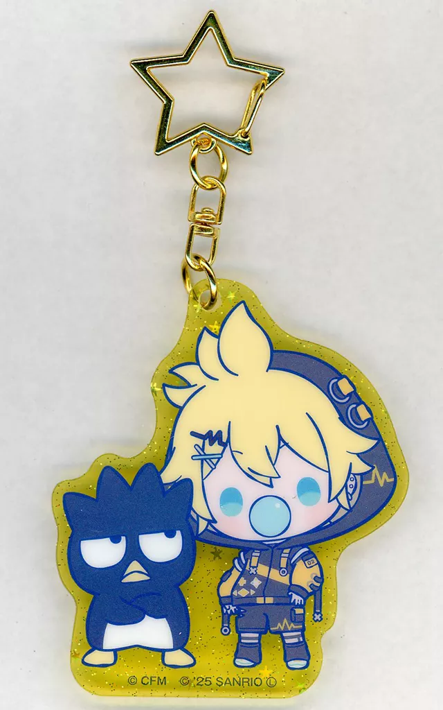 鏡音レン×バッドばつ丸 「ピアプロキャラクターズ×サンリオキャラクターズ 第2弾 アクリル」 ファミリーマート限定