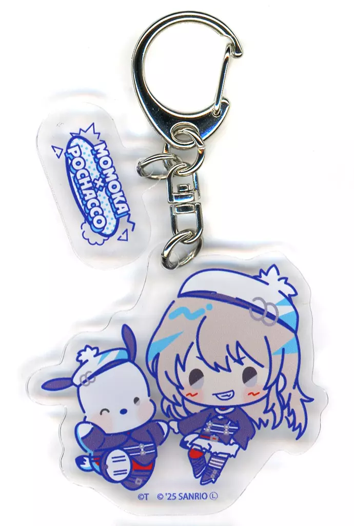 河原木桃香×ポチャッコ 「ガールズバンドクライ×サンリオキャラクターズ POP-UP SHOP パーツ付きアクリル 02.ミニキャラデザイン(コラボイラスト)」
