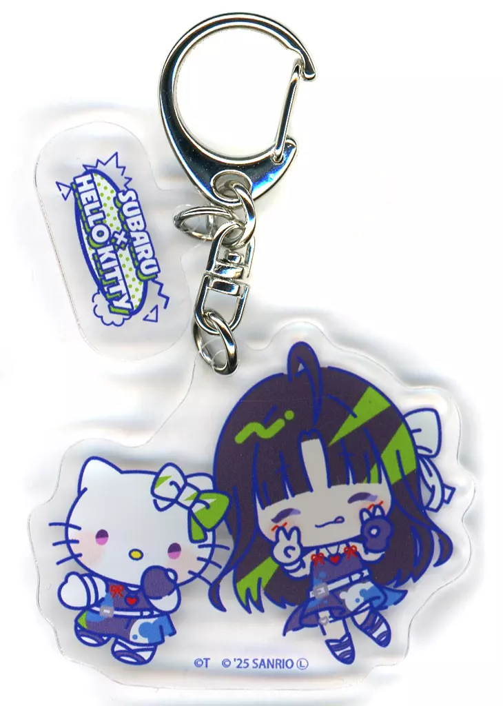 安和すばる×ハローキティ 「ガールズバンドクライ×サンリオキャラクターズ POP-UP SHOP パーツ付きアクリル 02.ミニキャラデザイン(コラボイラスト)」