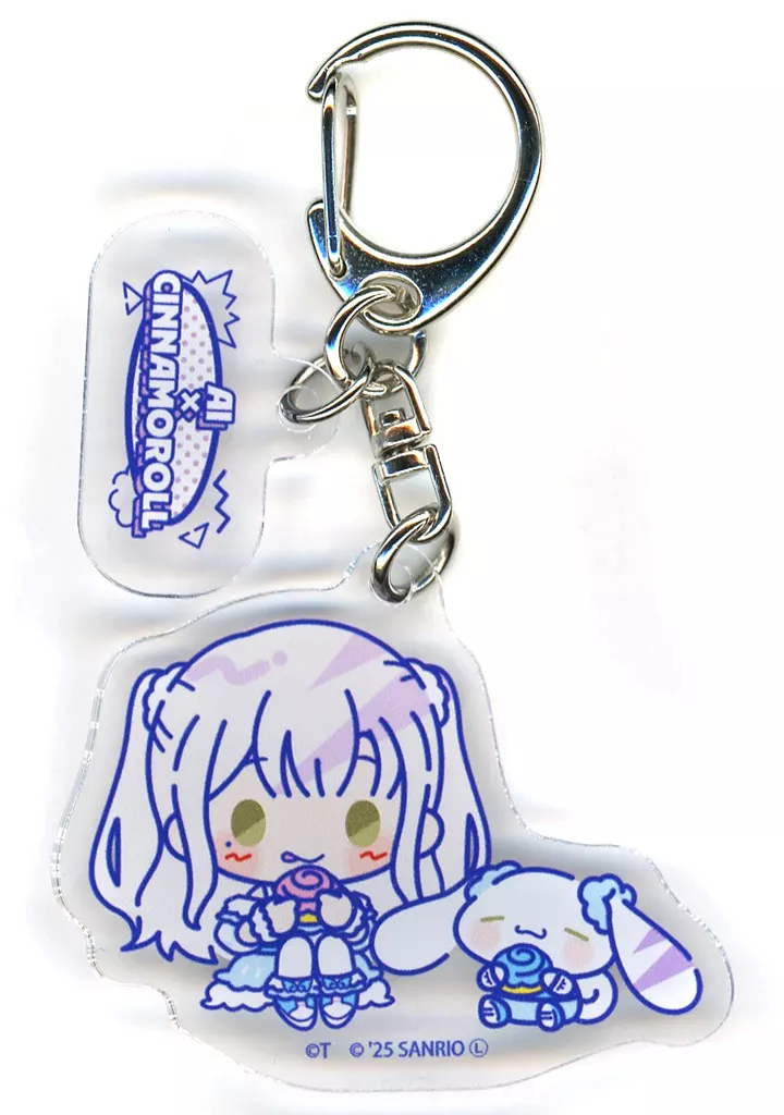 アイ×シナモロール 「ガールズバンドクライ×サンリオキャラクターズ POP-UP SHOP パーツ付きアクリル 02.ミニキャラデザイン(コラボイラスト)」